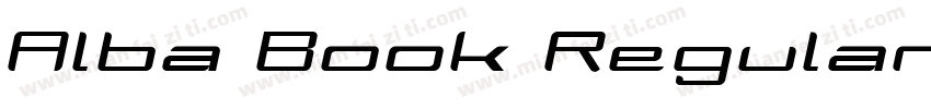 Alba Book Regular字体转换